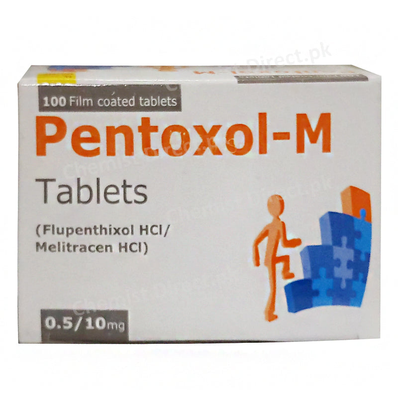 Pentoxol M 0.5 10mg Tablet Scotmann Pharmaceuticals Anti Depressant Flupenthixol 0.5mg Melitracen 10mg