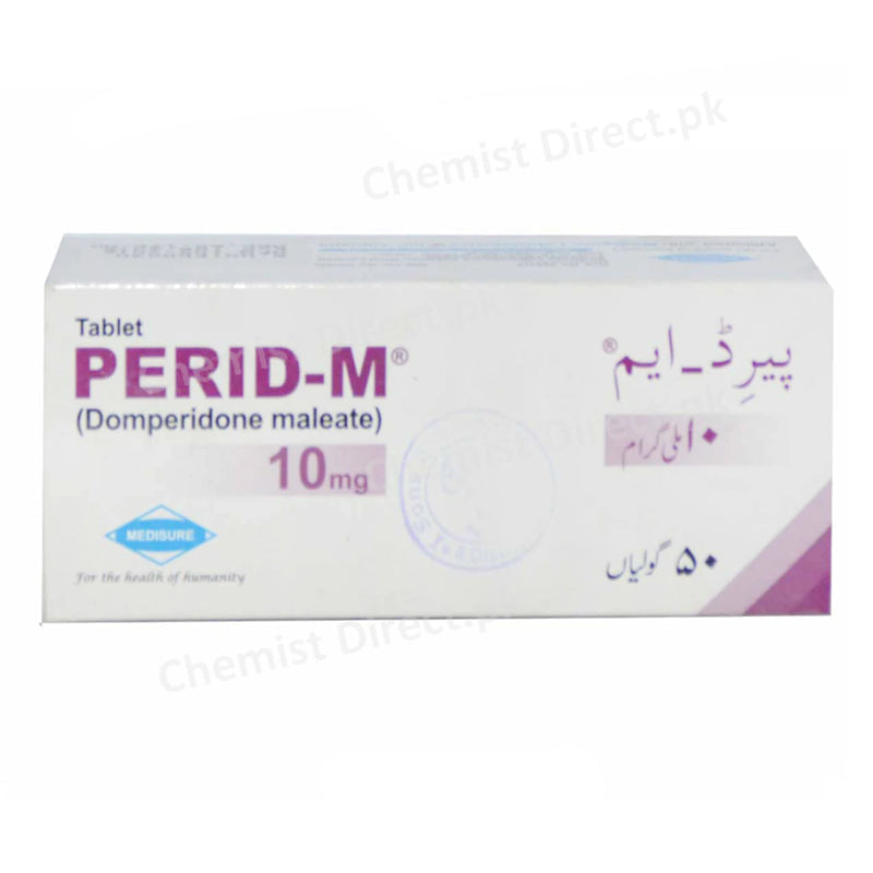 Perid-M Tablet 10mg Domperidone Maleate Medisure Pharma Getroprokinetics