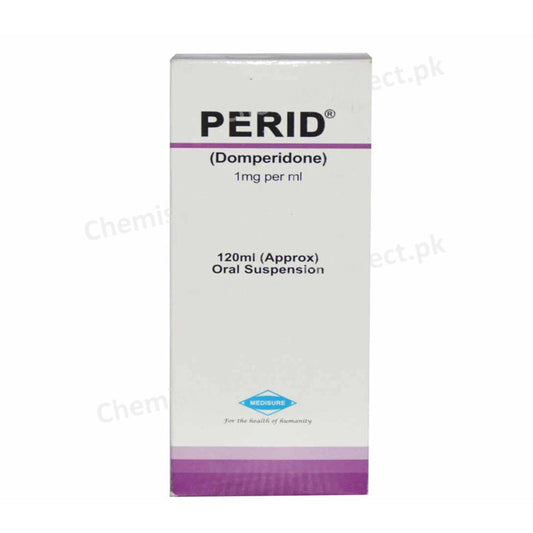 Perid Syrup 120ml Domperidone Medisure Pharma Getroprokinetics