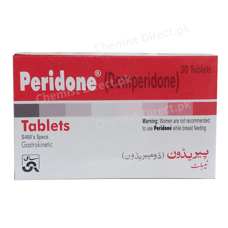 Peridone 10mg Tablet Domperidone Gastroprokinetic Sami Pharma