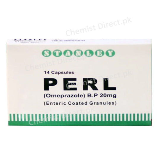 PERL 20mg Capsule Stanley Pharmaceuticals Anti-Ulcerant Omeprazole