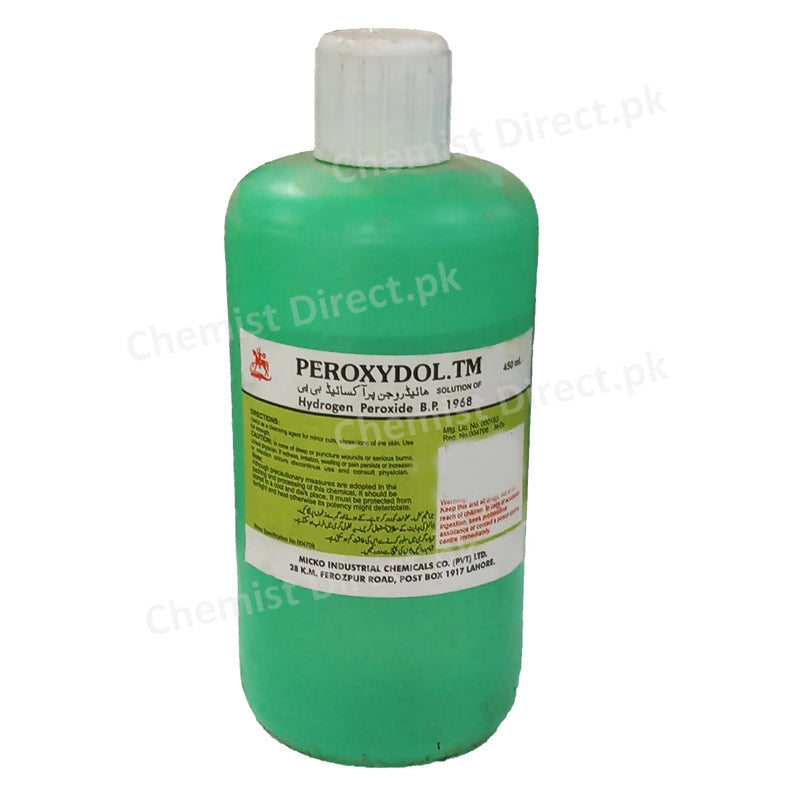 Peroxydol.TM Sulotion 450ml Micko Industrial Chemical Hydrogen PerOxide