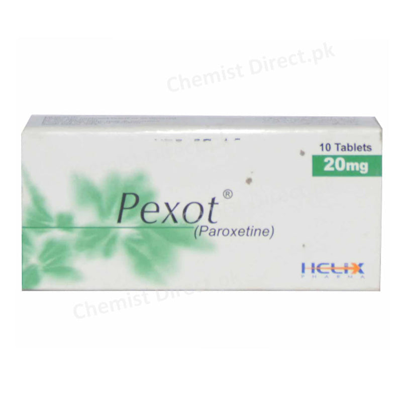 Pexot 20mg Tablet Helix Pharma Anti-Depressant Paroxetine