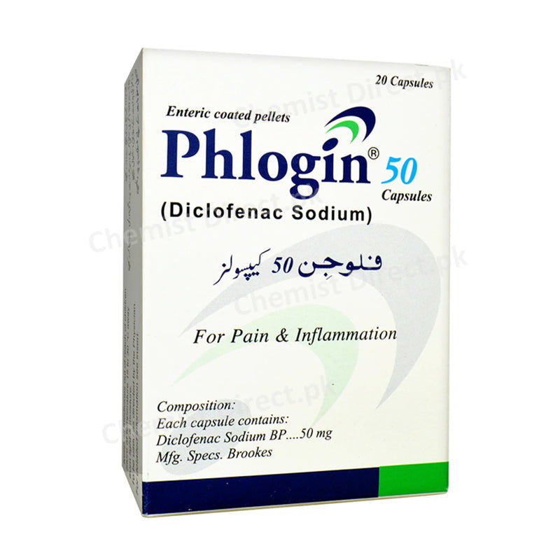 Phlogin 50mg Capsule Diclofenac Sodium Nsaid Brookes Pharma