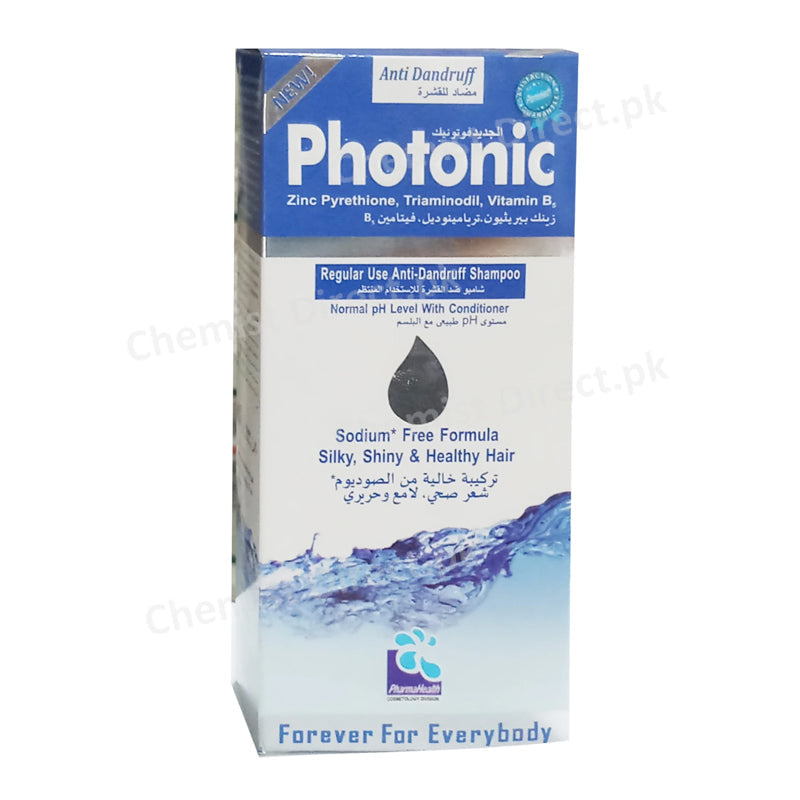 Photonic Anti-Dandruff Shampoo 120ml PharmaHealth Zinc Pyrethione, Triaminadil, Vitamin B,B
