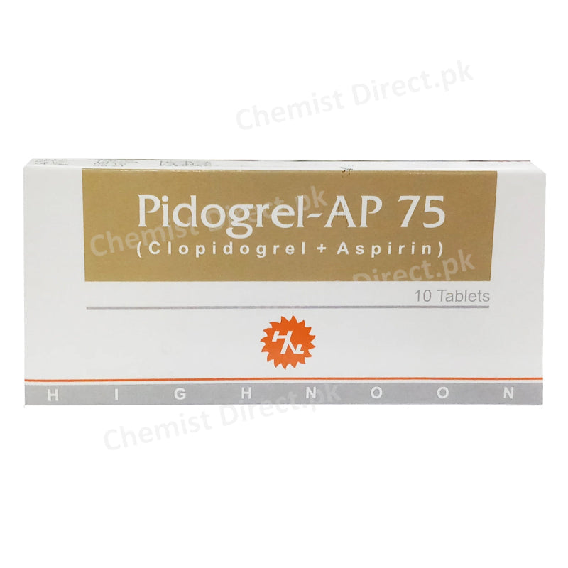 Pidogrel AP 75 Tablet clopidogrel aspirin 