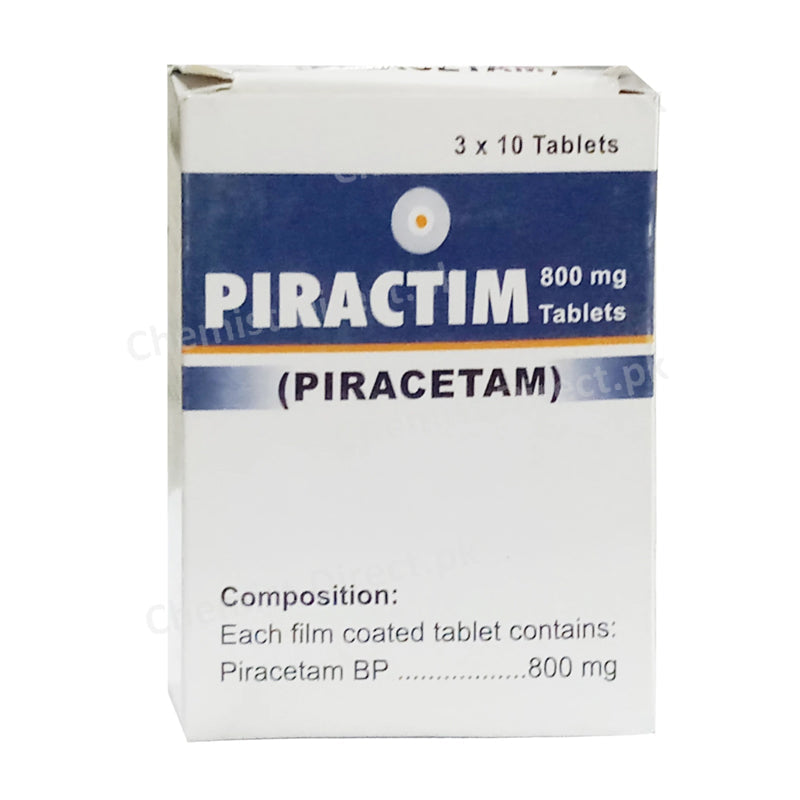 Piractim 800mg Tablet Piracetam Global Pharma Nootropics