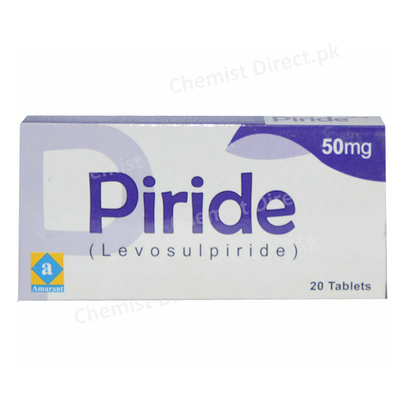 Piride 50mg Tablet Amarant Pharmaceuticals Gastroprokinetic/Psychosis Levosulpiride