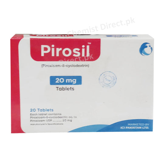 Pirosil 20mg Tablet Piroxicam-B-Cyclodextrin ICI Pakistan Cirin Pharmaceuticals Nsaid