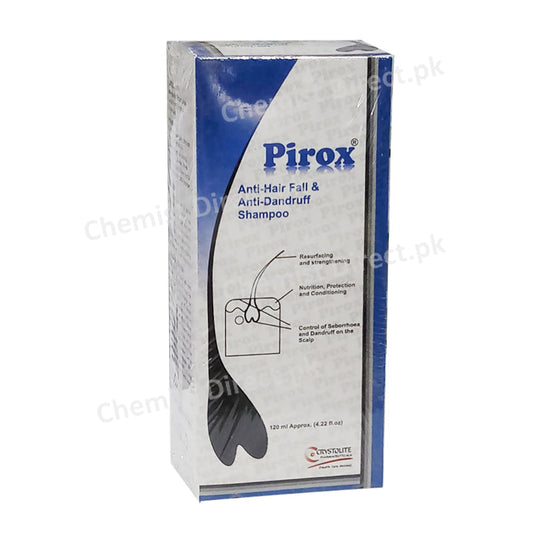 Pirox Shampoo 120ml Crystolite Pharma Anti-Hairfall & Anti-Dandruff