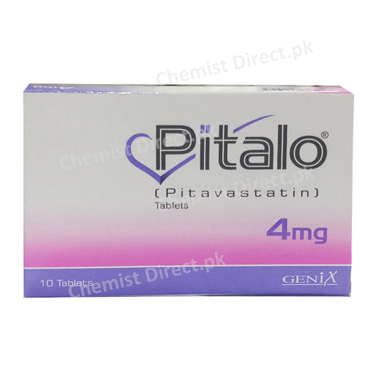 Pitalo 4mg Tablet Genix Pharma Statins Pitavastatin