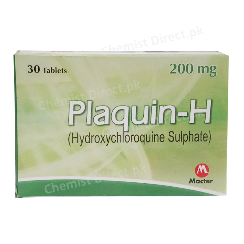 Plaquin-H 200mg Tablet Anti-Rheumatic/Anti-malarial Hydroxychloroquine Sulphate Macter international