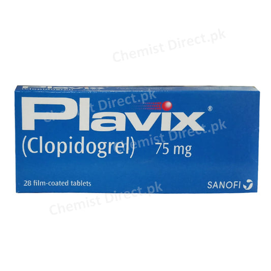 Plavix 75mg Tablet Clopidogrel Anti-Platelet Aggregation Sanofi Aventis