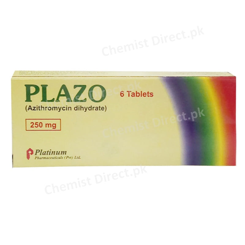 Plazo 250mg Tablet Platinum Pharmaceuticals Pvt Ltd Macrolide Anti Bacterial Azithromycin