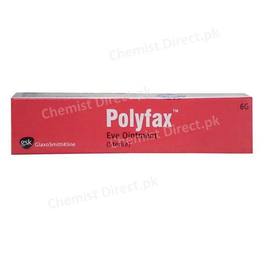 Polyfax Eye Ointment 6gm Glaxosmithkline Pakistan Limited Anti Infective Polymyxin B 10000IU Bacitracin 500IU