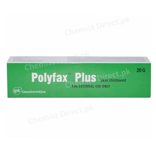Polyfax Plus Ointment 20g Glaxosmithkline Pakistan Limited Anti Infective Polymyxin 10000IU Bacitracin 500IU Lignocaine 4