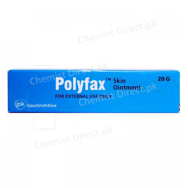 Polyfax Skin Ointment 20g Glaxosmithkline Pakistan Limited Anti Infective Each 1gm contains Polymyxin B 10000IU Bacitracin 500IU