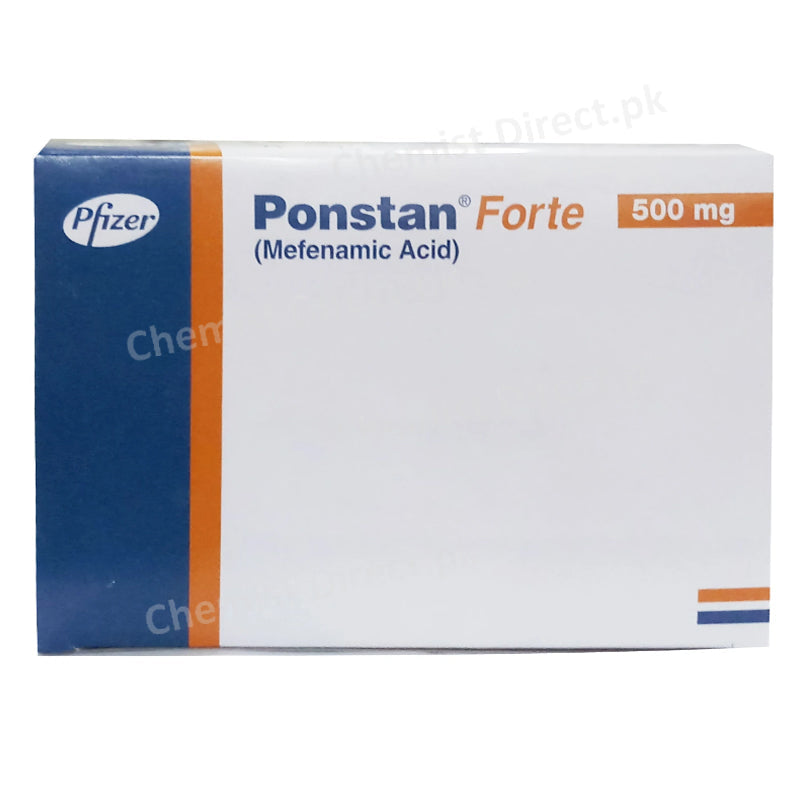Ponstan Forte 500mg Tablet Pfizer Pakistan Nsaid Mefenamic Acid