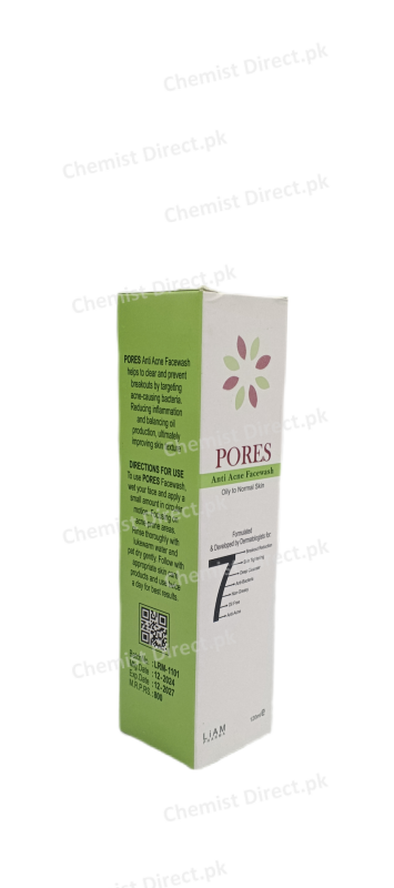 Pores Anti Acne Face Wash 120ml face wash