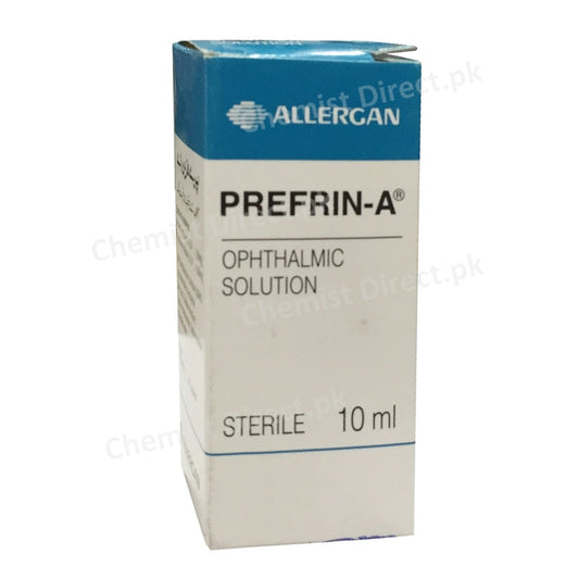Prefrin-A Ophthalmic Solution 10ml Anti-Allergic Phenylephrine HCL 1.2mg, Pyrilamaine Maleate 1mg, Antipyrine 1mg Barrett Hodgson