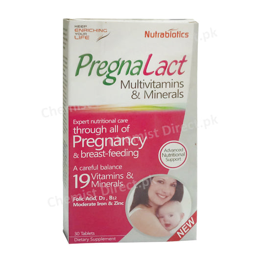 PregnaLact Tablet Multivitamins & Minerals Nutrabiotics
