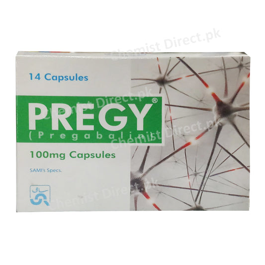Pregy 100mg Capsule Sami Pharmaceuticals Pregabalin Neuropathic pain
