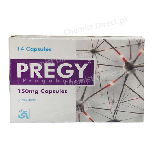 Pregy 150mg Capsule Sami Pharmaceuticals Pregabalin Neuropathic pain