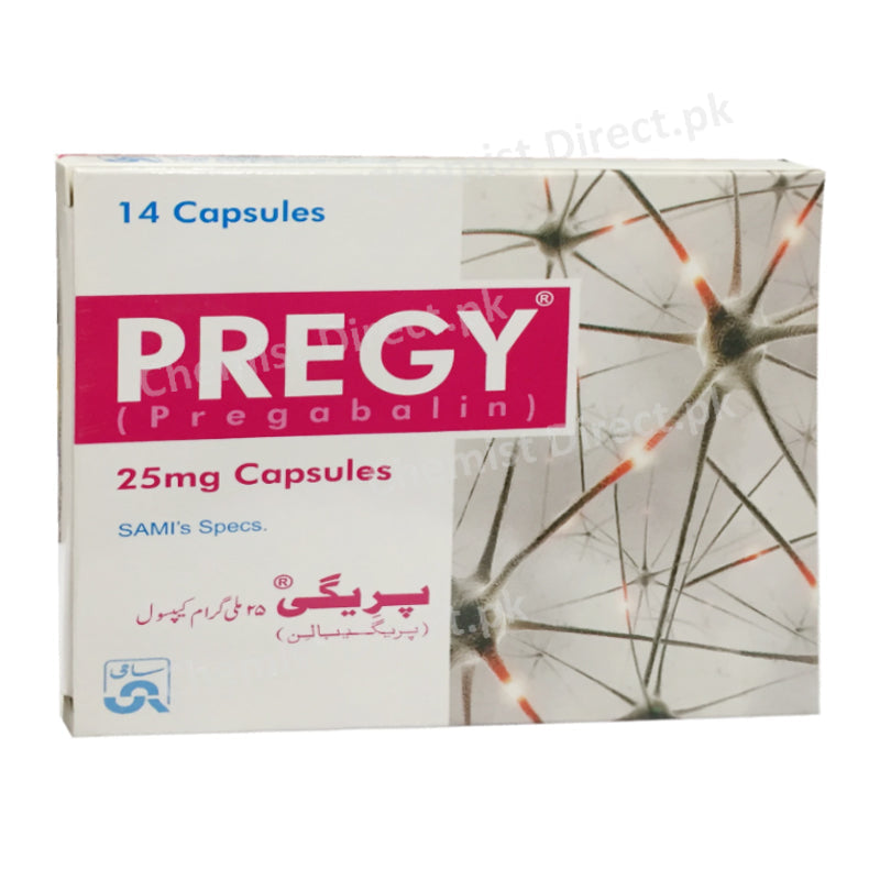 Pregy 25mg Capsule Sami Pharmaceuticals Pregabalin Neuropathic pain