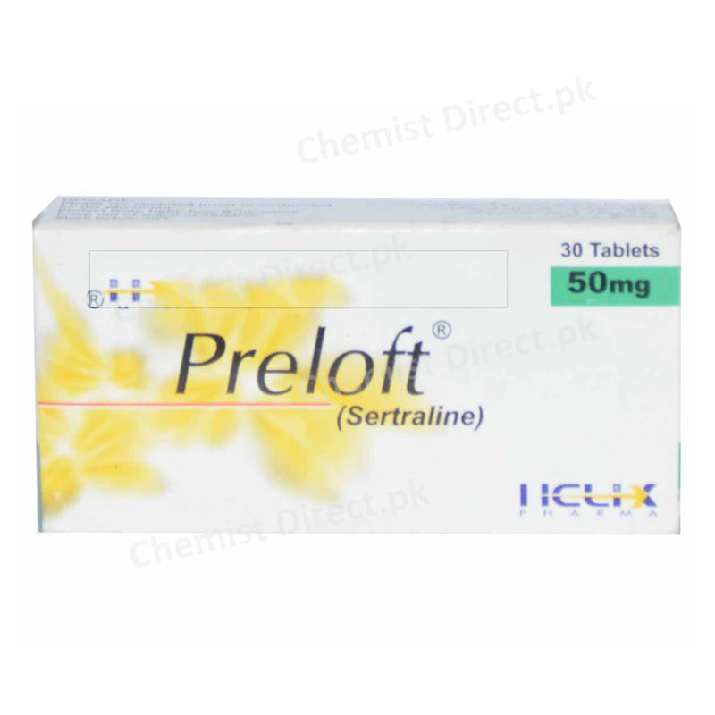 Preloft 50mg Tablet Helix Pharma Anti-Depressant Sertraline