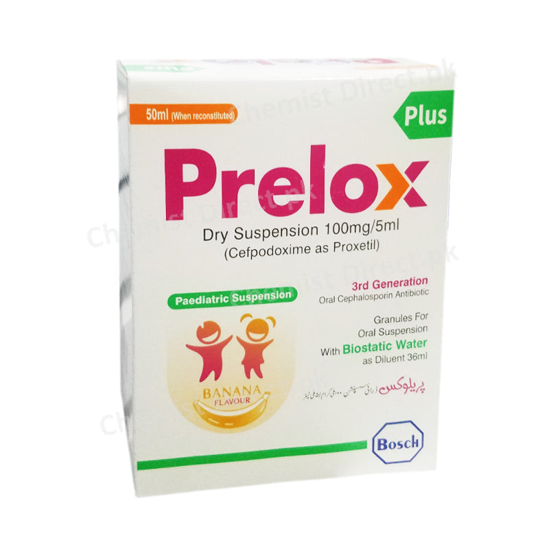 Prelox Plus Suspension 100Mg/5Ml 50Ml Medicine