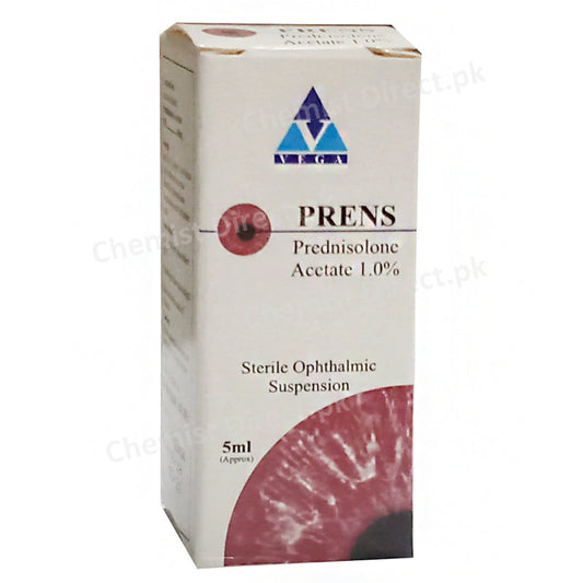 Prens Eye Drops 5ml Vega Pharmaceuticals Pvt  Ltd Corticosteroid Prednisolone Acetate