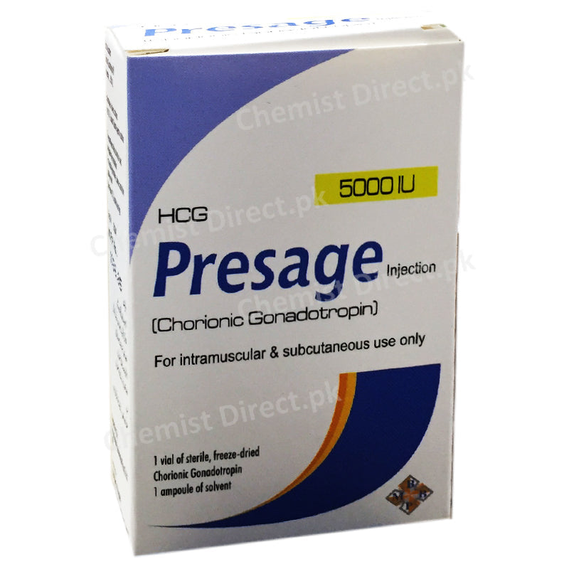 Presage 5000IU Injection Mcolson Research Laboratories Chorionic Gonatotropin