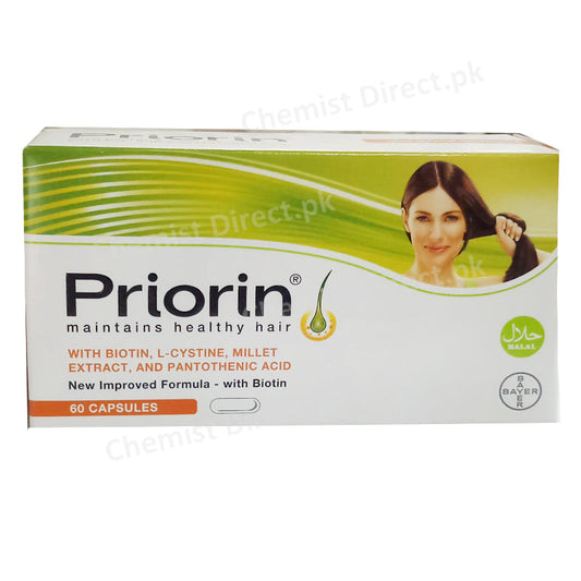 Priorin 60 Capsule Bayer Pakistan Pvt Ltd Nutritional Supplemen