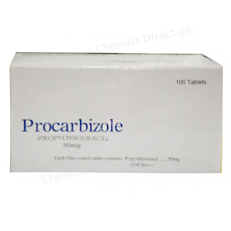 Procarbizole 50mg Tablet Pharmedic Laboratries Anti Thyroid Propylthiouracil