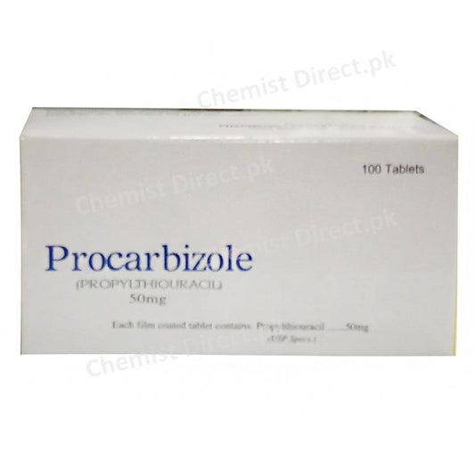 Procarbizole 50mg Tablet Pharmedic Laboratries Anti Thyroid Propylthiouracil