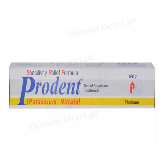 Prodent Tooth Paste 100gm Platinum Pharmaceuticals Oral Hygiene Potassium Nitrate