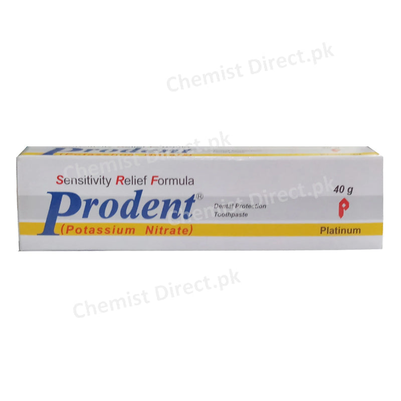 Prodent Tooth Paste 40gm Platinum Pharmaceuticals Oral Hygiene Potassium Nitrate