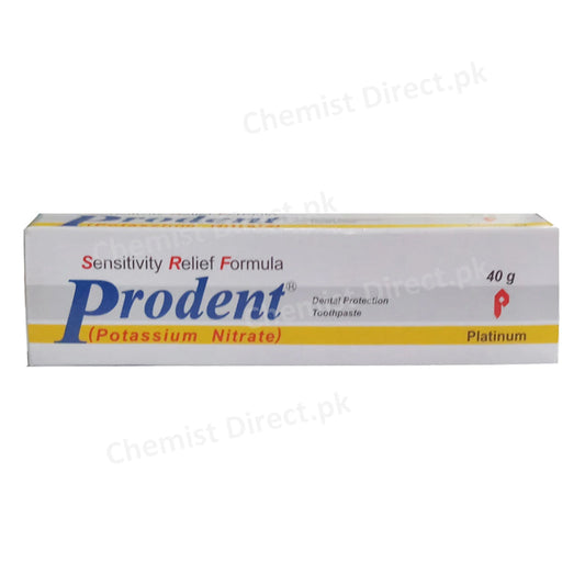 Prodent Tooth Paste 40gm Platinum Pharmaceuticals Oral Hygiene Potassium Nitrate