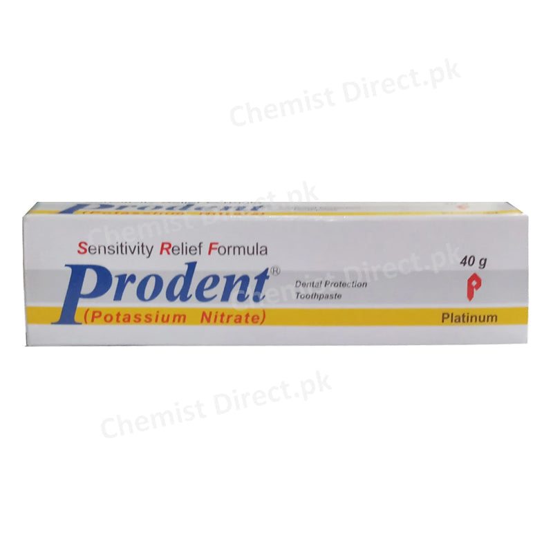 Prodent Tooth Paste 40gm Platinum Pharmaceuticals Oral Hygiene Potassium Nitrate