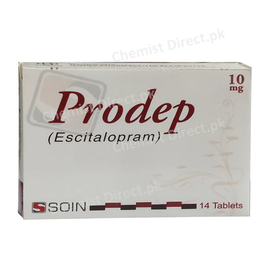 Prodep 10mg Tablet Escitalopram Soin Pharma