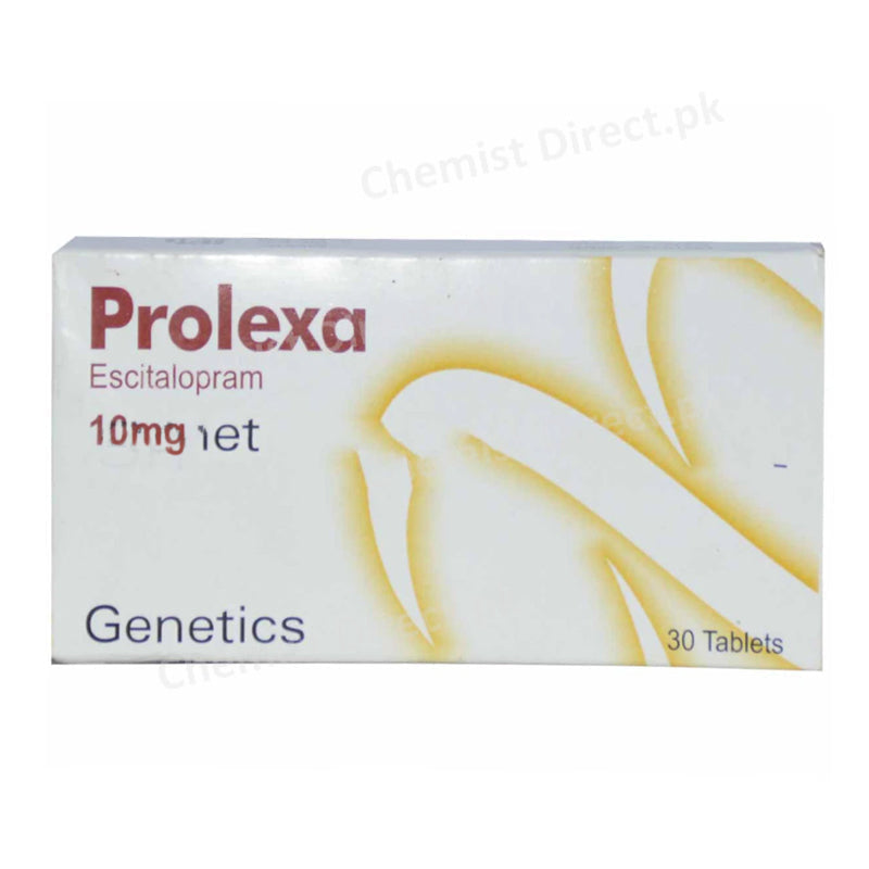 Prolexa 10mg Tablet Escitalopram Anti-Depressant Genetics Pharmaceuticals