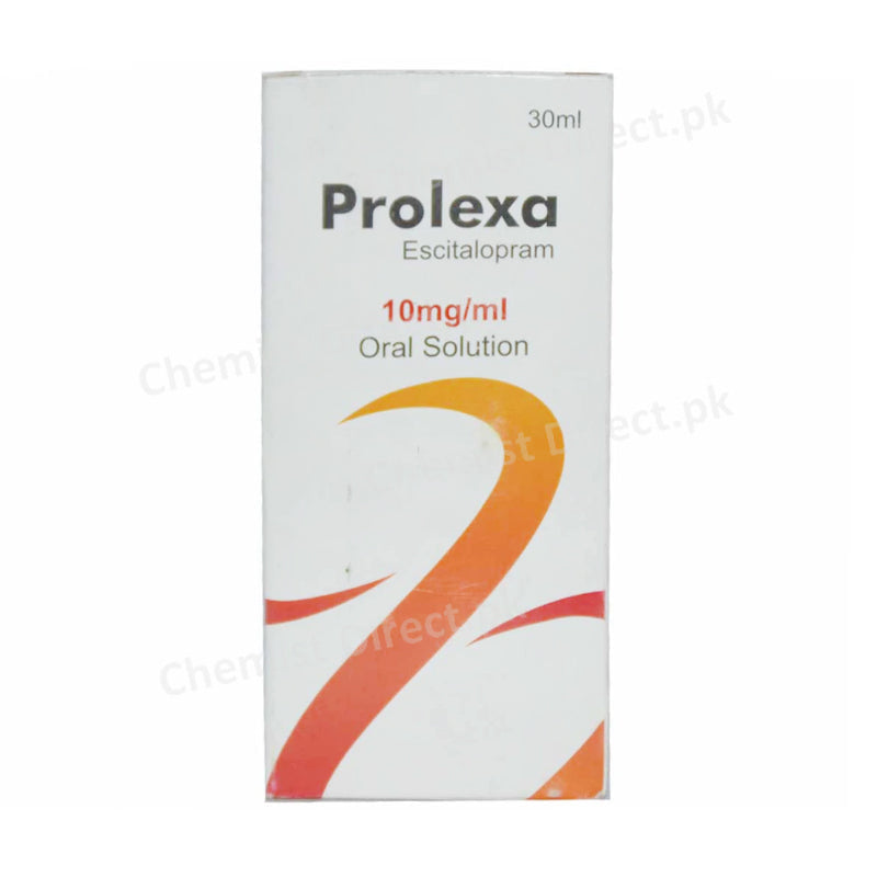 Prolexa 30ml Syrup Genetics Pharmaceuticals Solution Anti-Depressant Escitalopram