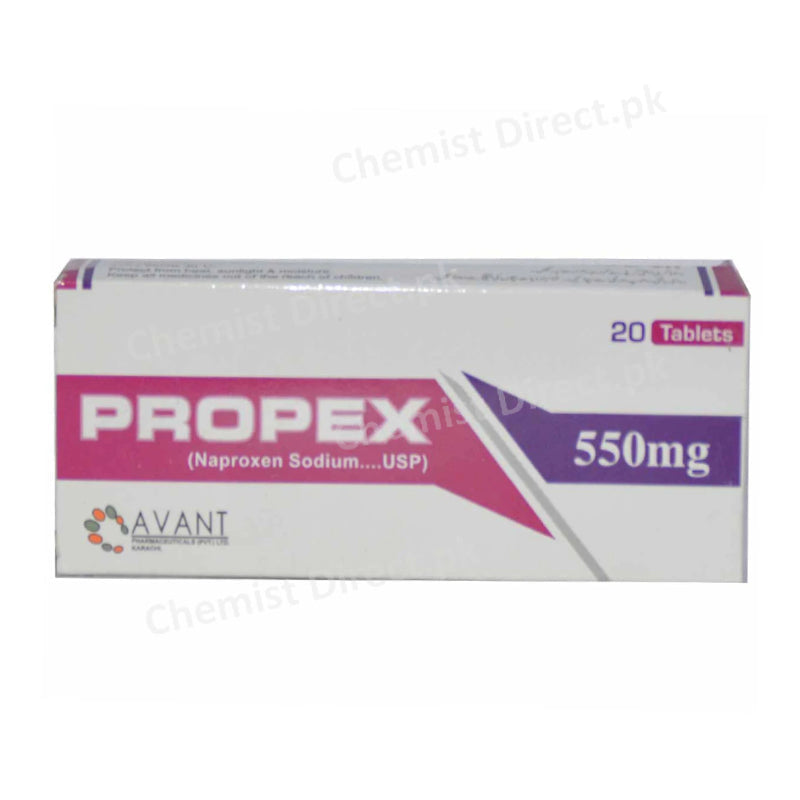 Propex 550mg Tablet Avant Pharma Naproxen Sodium Nsaid