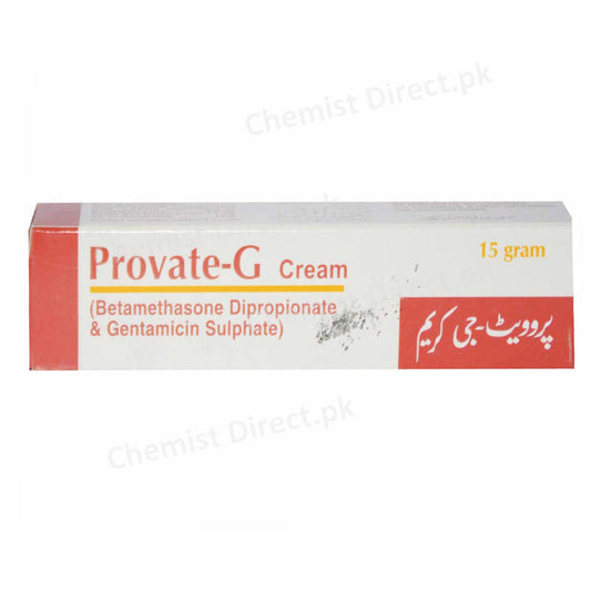 Provate G Cream 15G Saffron Pharmaceuticals Pvt Ltd Corticosteroids Anti Bacterial Betamethasone 0.05 Gentamicin 0.1