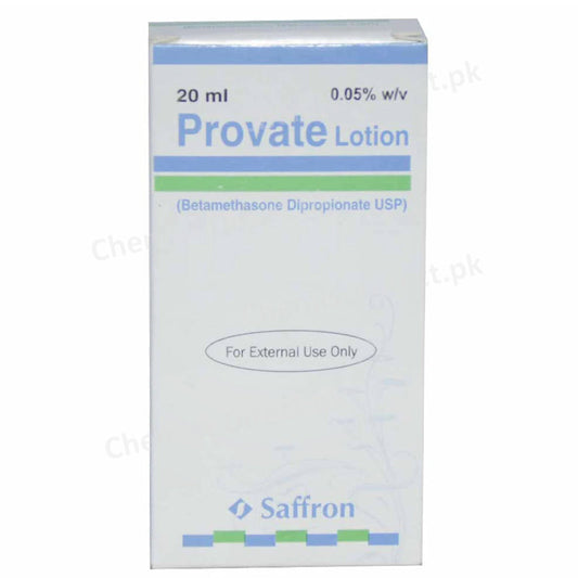 Provate Lotion 20ml Saffron Pharmaceuticals Pvt Ltd Corticosteroid Betame thasone Dipropionate