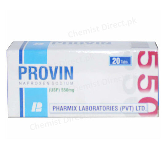 Provin 550mg Tablet Pharmix Laboratories Pvt Ltd Nsaid Naproxen Sodium