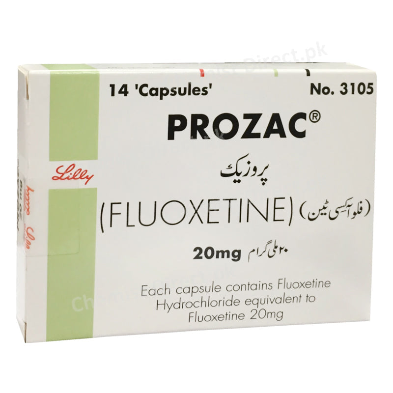 Prozac 20mg Capsule Eli Lilly Pakistan Pvt Ltd Anti Depressant Fluoxetine