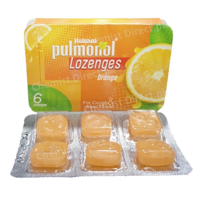 Pulmonol Orange Flavour Lozenges – ChemistDirect.pk