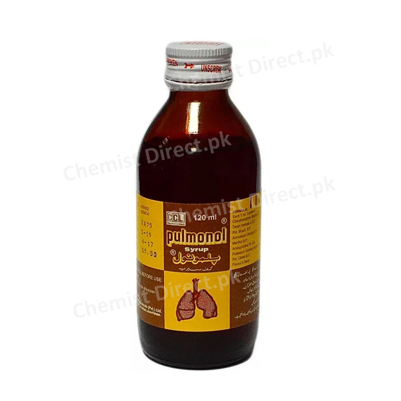 Pulmonol Syrup 120ml CCL Pharmaceuticals Expectorant Cough