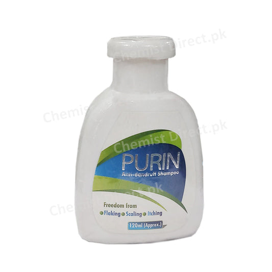 Purin Shampoo 120ml Anti-dandruff Flaking Scaling Itching Icepta Pharma
